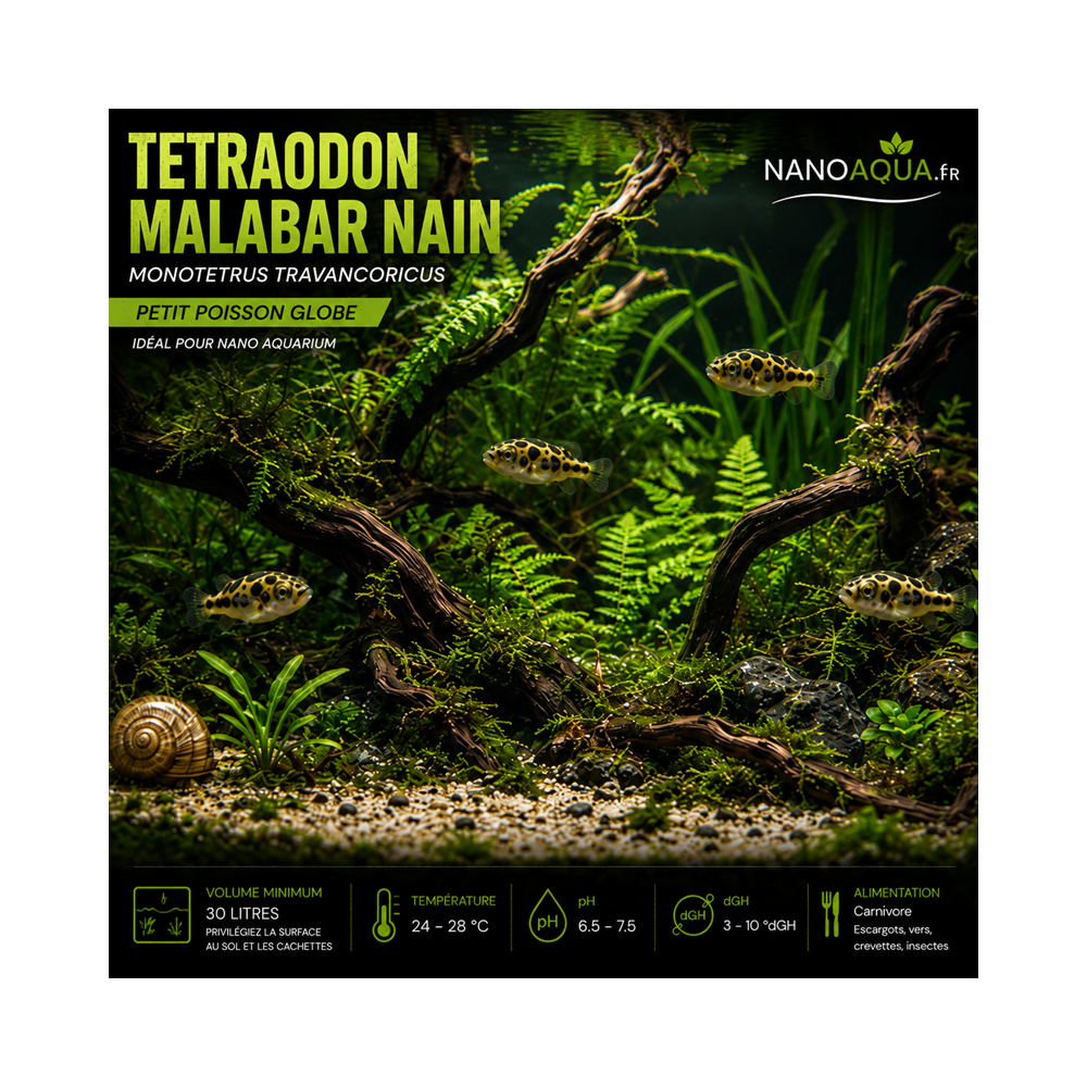 TETRAODON MALABAR NAIN / TETRAODON TRAVANCORICUS / MONOTETRUS TRAVANCORICUS