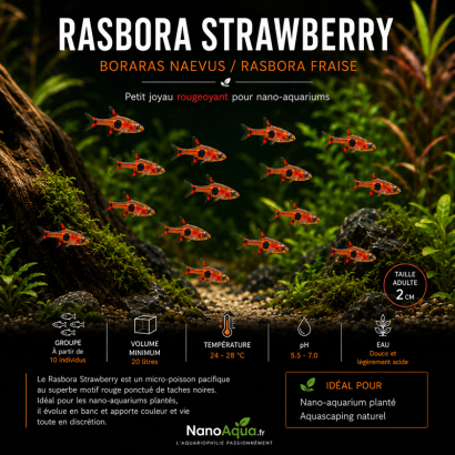 RASBORA STRAWBERRY / BORARAS NAEVUS / RASBORA FRAISE