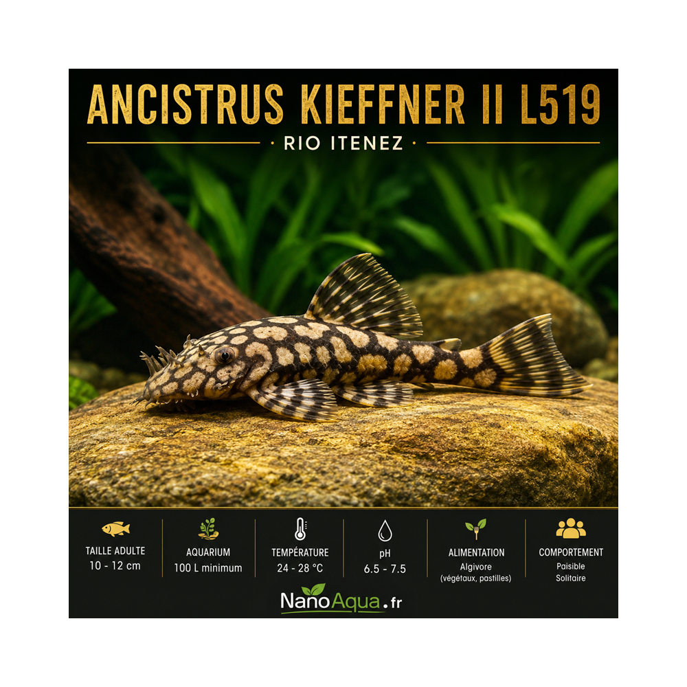 ANCISTRUS KIEFFNER II L519  / RIO ITENEZ