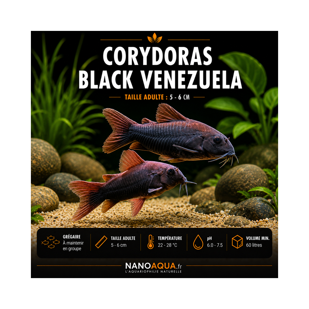 CORYDORAS BLACK VENEZUELA