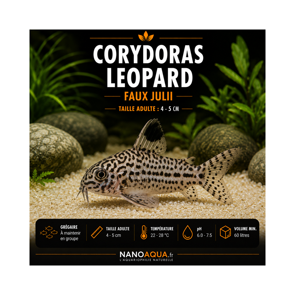 CORYDORAS LEOPARD / FAUX JULII