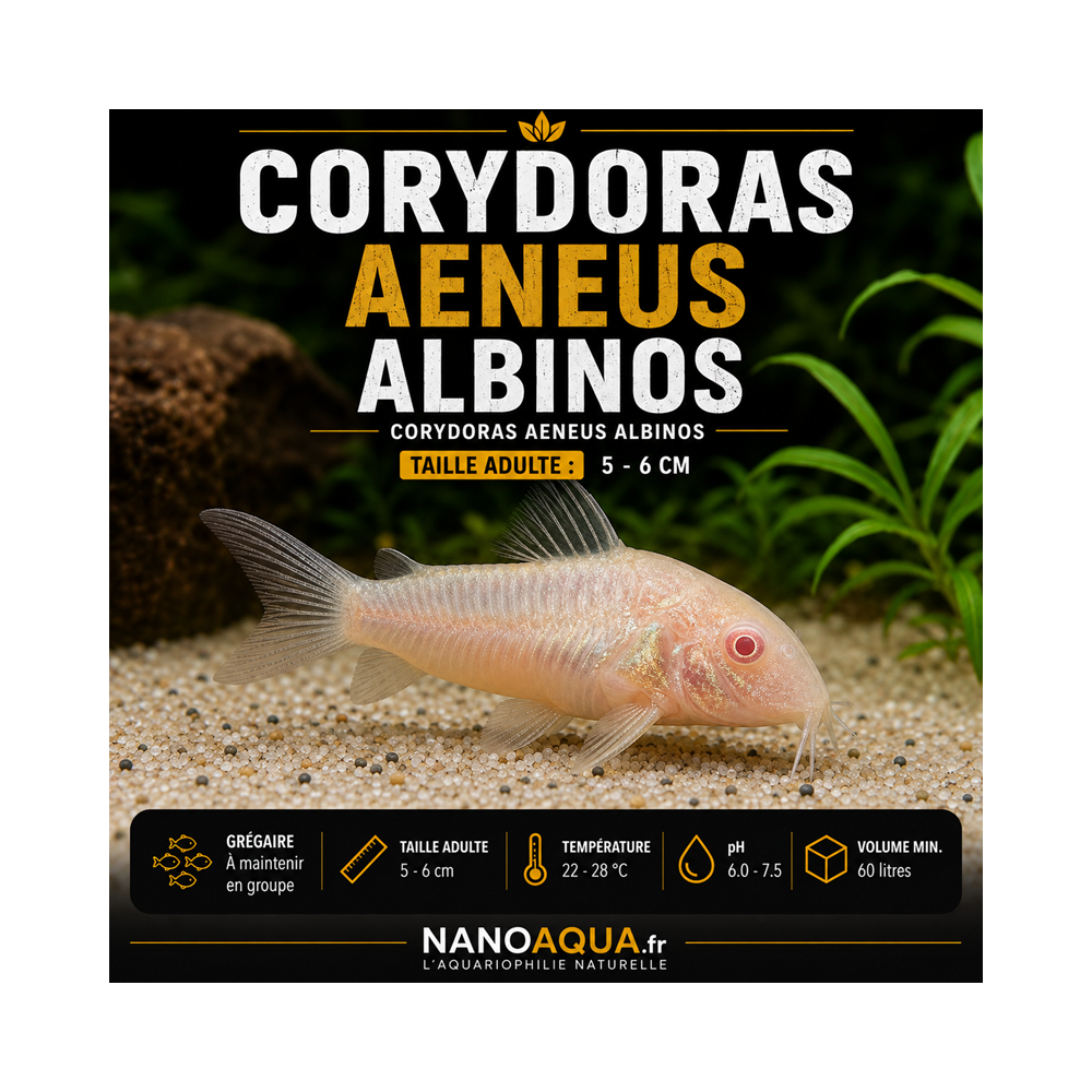 CORYDORAS AENEUS ALBINOS