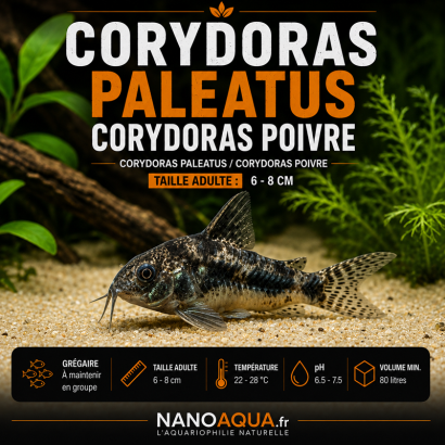CORYDORAS PALEATUS / CORYDORAS POIVRE