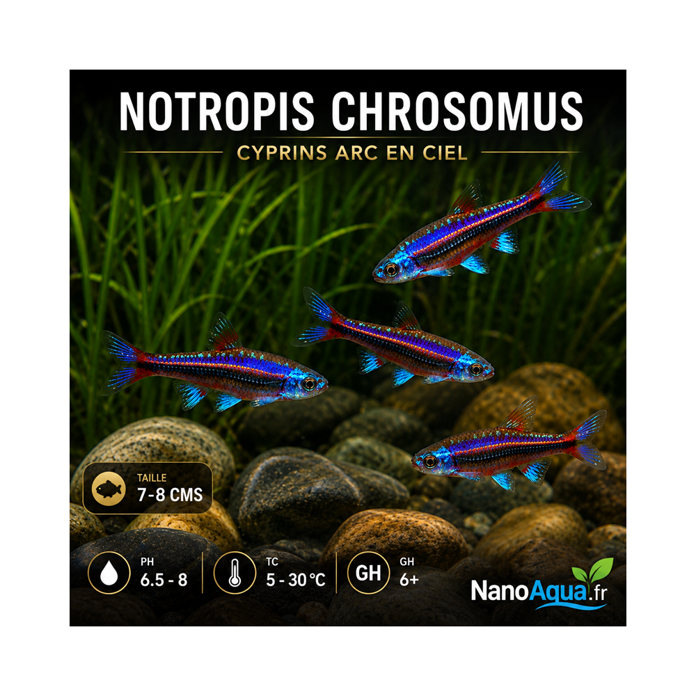 NOTROPIS CHROSOMUS / CYPRINS ARC EN CIEL