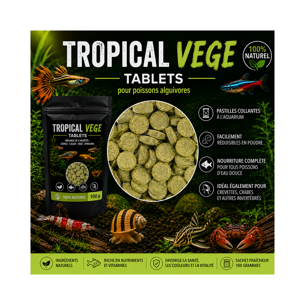 TROPICAL VEGE TABLETS / VEGETAL