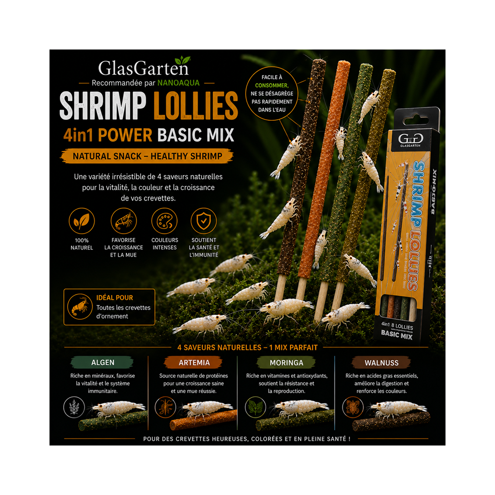 GlasGarten - Shrimp Lollies - 4in1 Power Basic Mix