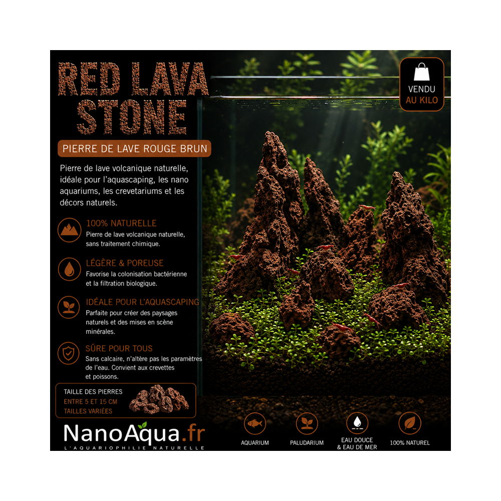 RED LAVA STONE