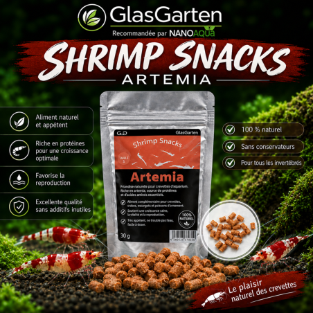 GLASGARTEN SHRIMP SNACKS ARTEMIA