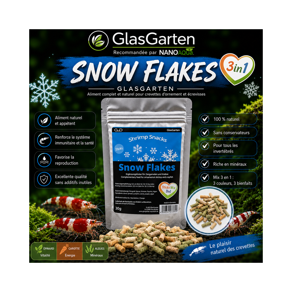 GLASGARTEN SNOW FLAKES 3 in 1