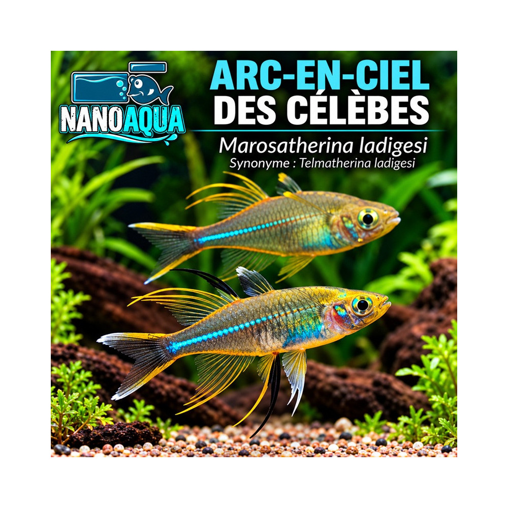ARC EN CIEL DES CELEBES / TELMATHERINA LADIGESI / MAROSATHERINA LADIGESI