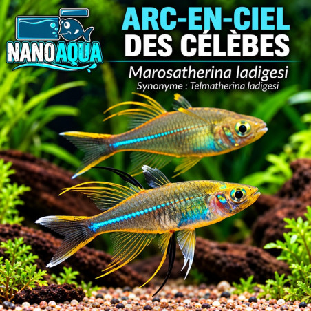 ARC EN CIEL DES CELEBES / TELMATHERINA LADIGESI / MAROSATHERINA LADIGESI