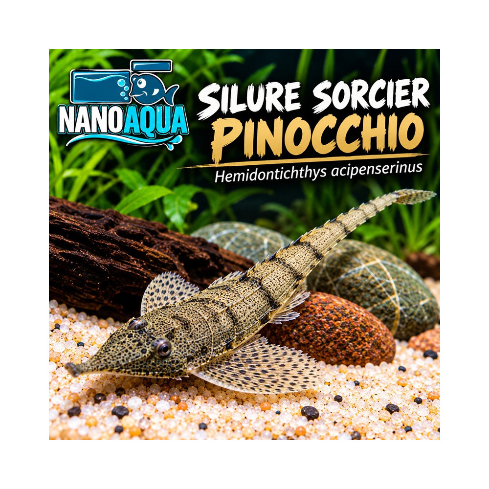 SILURE SORCIER PINOCCHIO / HEMIDONTICHTHYS ACIPENSERINUS